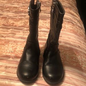 Black toddler boots for girls